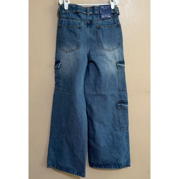 SOHO Blue Girl oversize cargo jean - Picture 3 of 6